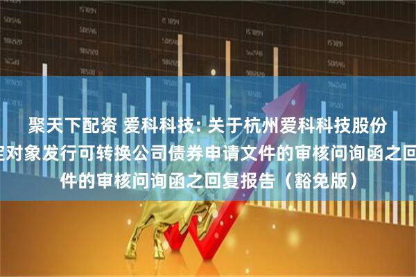 聚天下配资 爱科科技: 关于杭州爱科科技股份有限公司向不特定对象发行可转换公司债券申请文件的审核问询函之回复报告（豁免版）